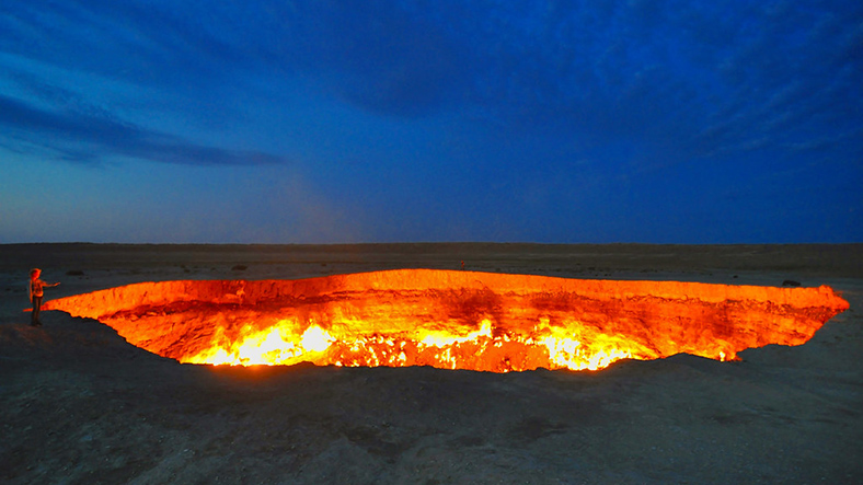 «دروازه جهنم » در ترکمنستان+تصویر