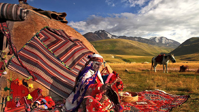 Iran nomadic life in Ardabil Province