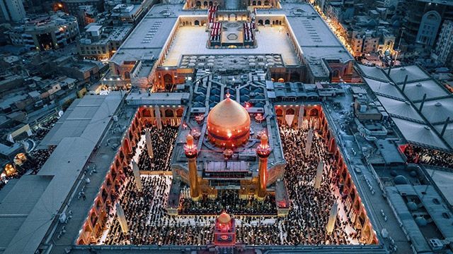 Aerial view of Imam Ali (AS) shrine