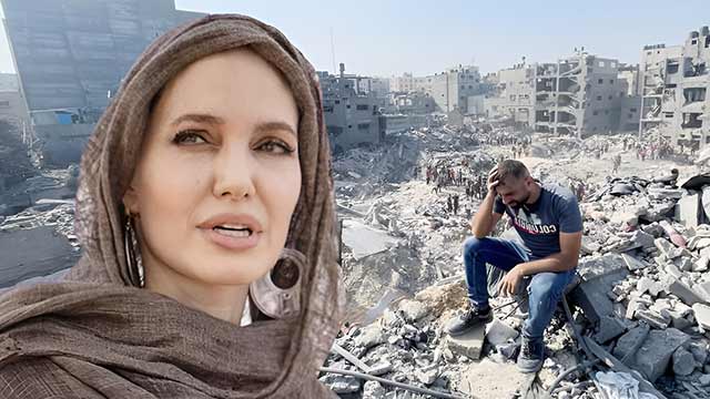أنجلينا جولي تروي حجم المأساة في غزة