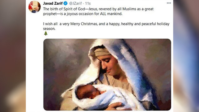 Iran FM wishes Christians a ‘Merry Christmas’